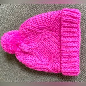 NWT fully lined cuff beanie in pink